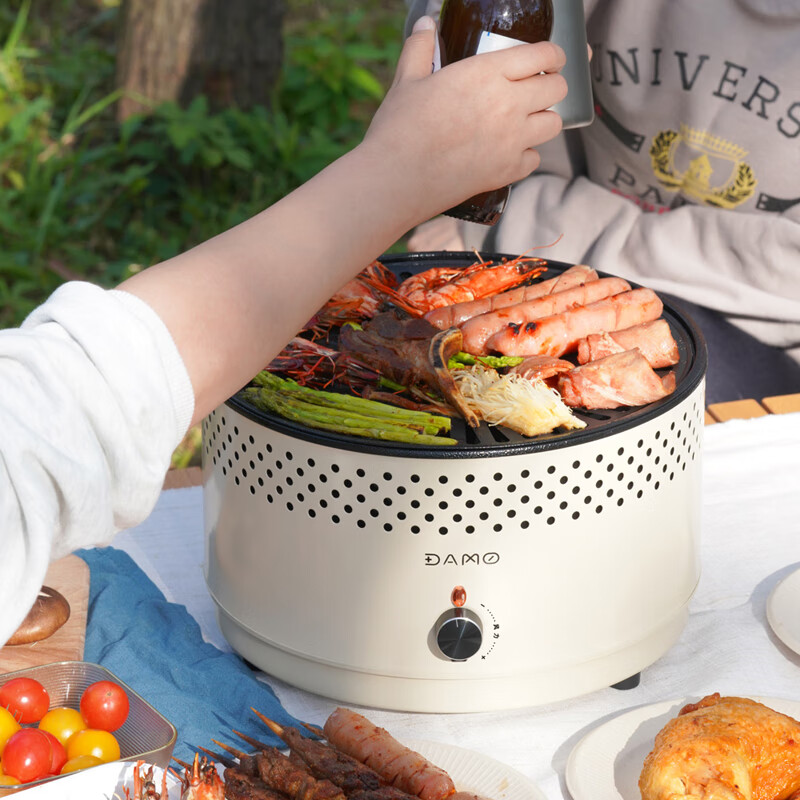 大迈 户外家用木炭烧烤炉 露营野餐便携烤肉架 DM-9002